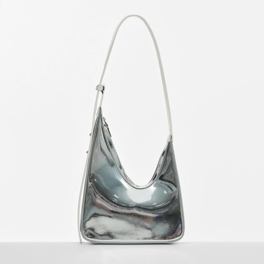 Source Unknown Silver Asymmetrical Shoulder- Brand New